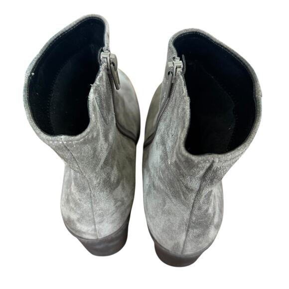 Gabor Womens Gray Suede Side Zip Wedge Ankle Boots Booties sz UK 5 / US 7.5 - Picture 10 of 15